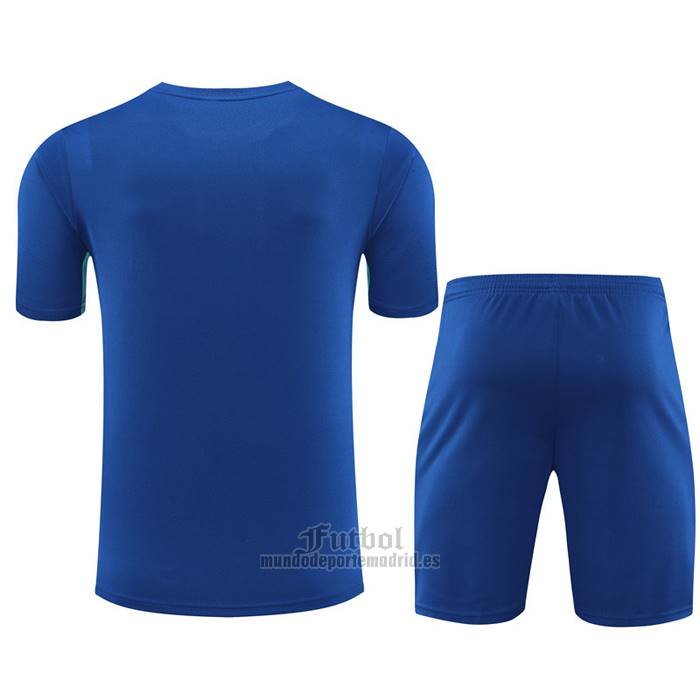 Chandal del Barcelona Manga Corta 2023-2024 Azul - Pantalon Corto